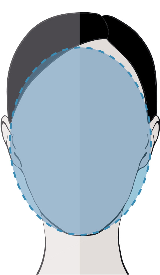 Billede af kvinde oval hover